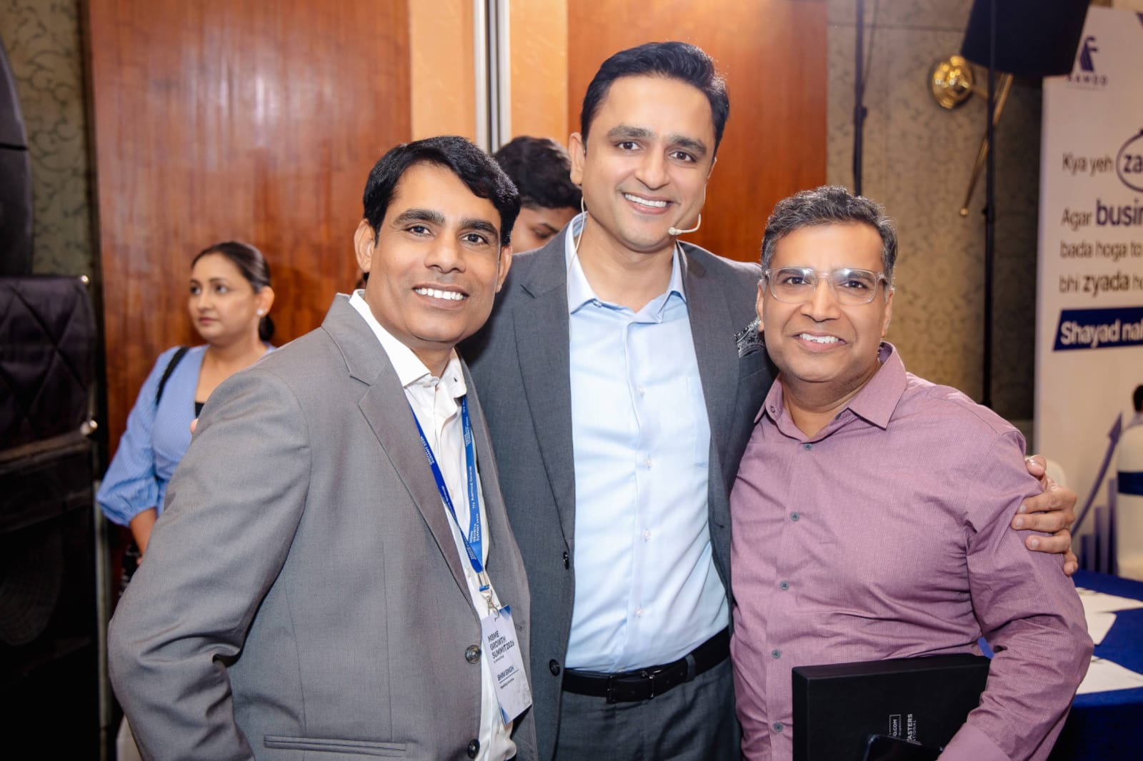 Founder with industrial promoters at MSME Growth Summit 2026