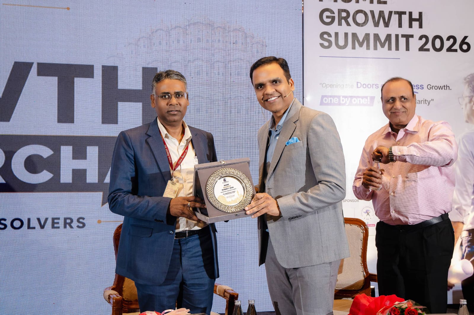 Guest receiving an honour at MSME Growth Summit 2026