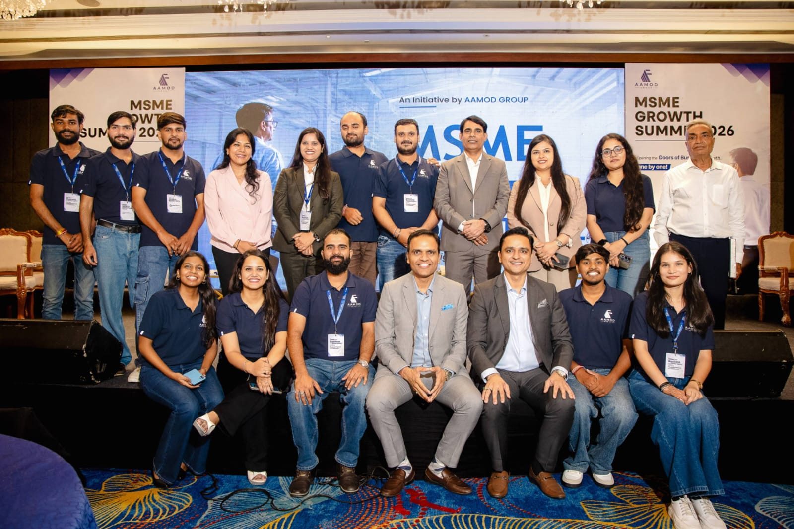 AAMOD Group team photo at MSME Growth Summit 2026