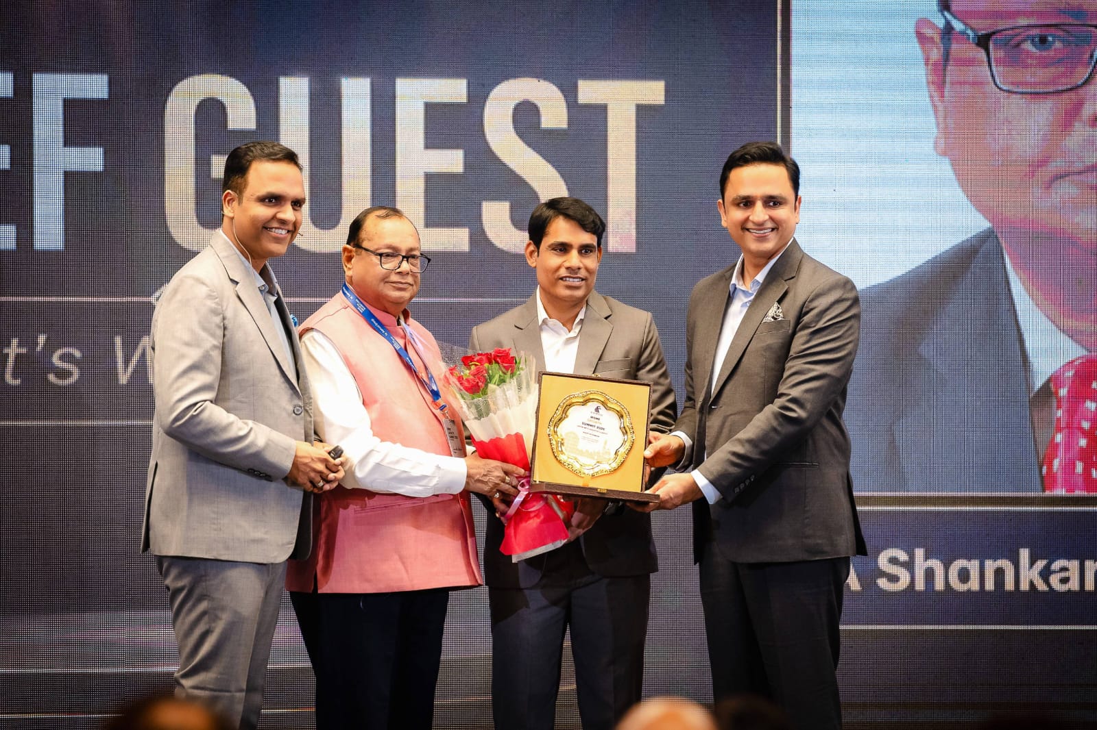 Chief guest honoured by AAMOD Group founders
